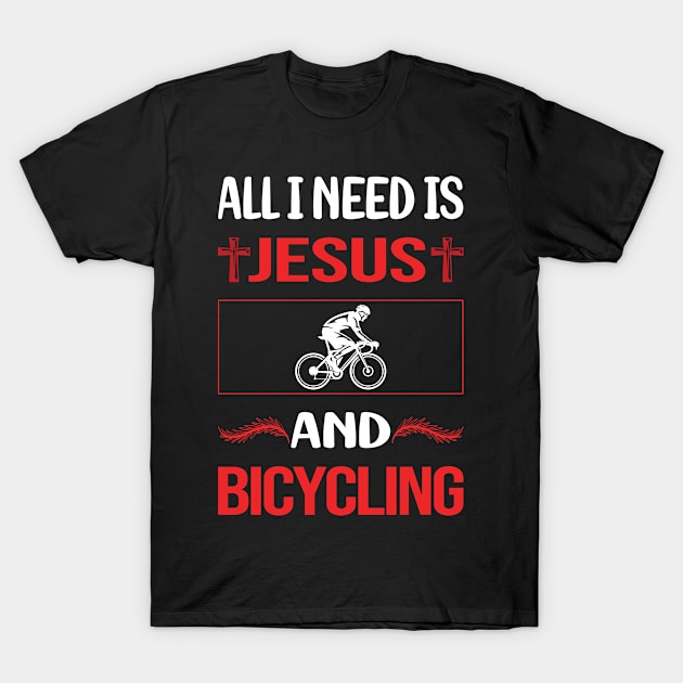 Funny Jesus Bicycling Bicycle Bicyclist Bike Biking Biker Cycling Cycle Cyclist T-Shirt by lainetexterbxe49